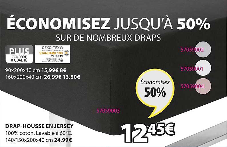drap-housse en jersey