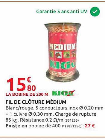 fil de clôture médium kidoz