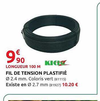 fil de tension plastifié kidoz