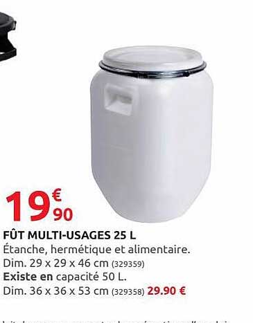 fût multi-usages 25l