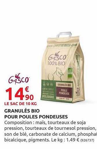 granulés bio pour poules pondeuses