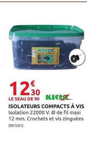isolateurs compacts à vis kidoz