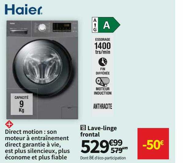 lave-linge frontal haier