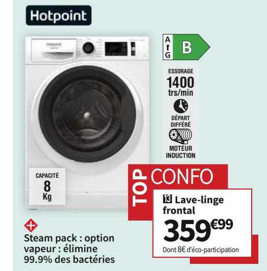 lave-linge frontal hotpoint