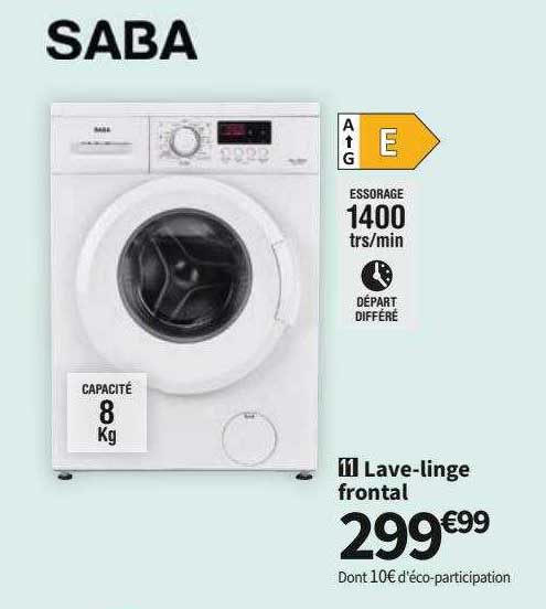 lave-linge frontal saba