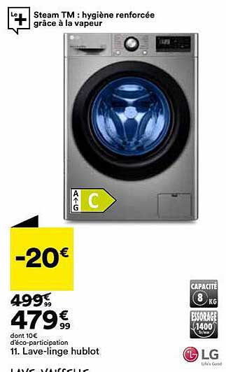 lave-linge hublot lg