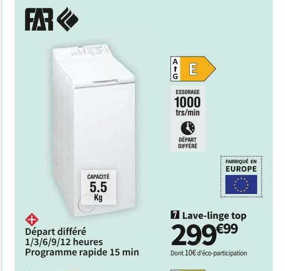 lave-linge top far