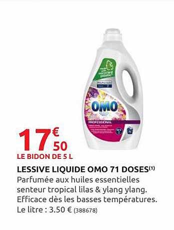 Lessive Liquide Omo 71 Doses