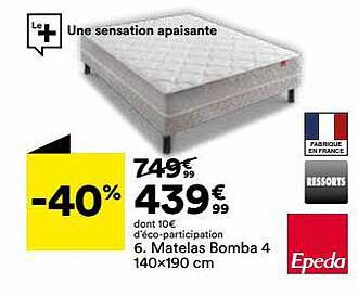 Matelas Bomba 4 140 X 190 Cm Epeda