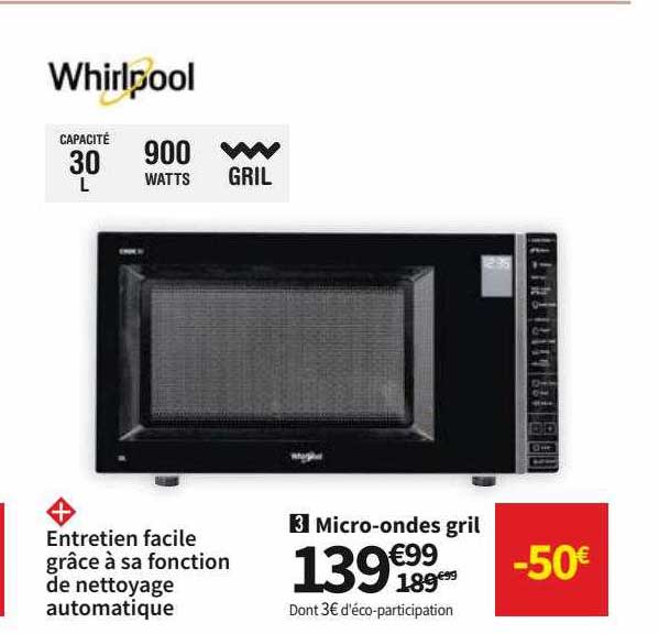 micro-ondes gril whirlpool