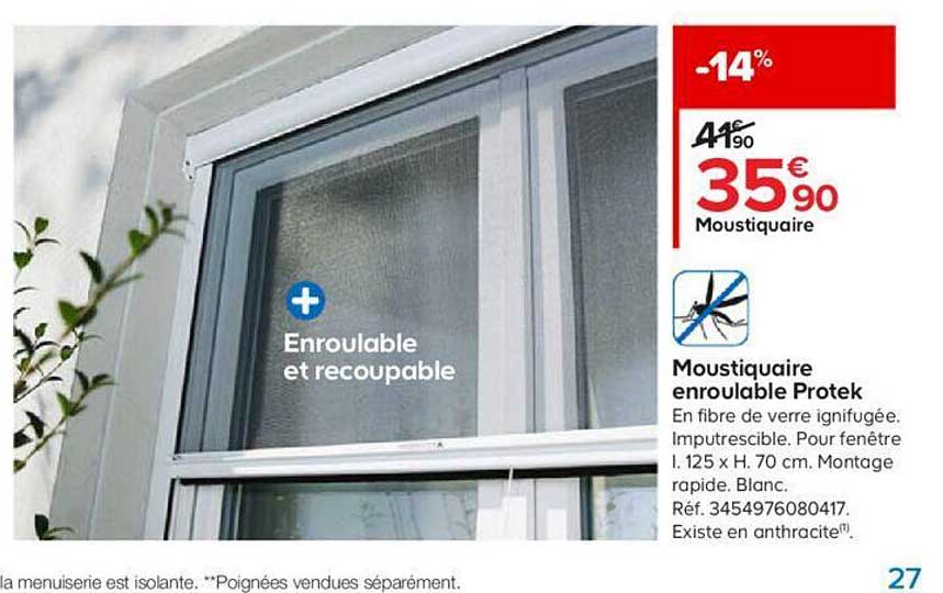 moustiquaire enroulable protek