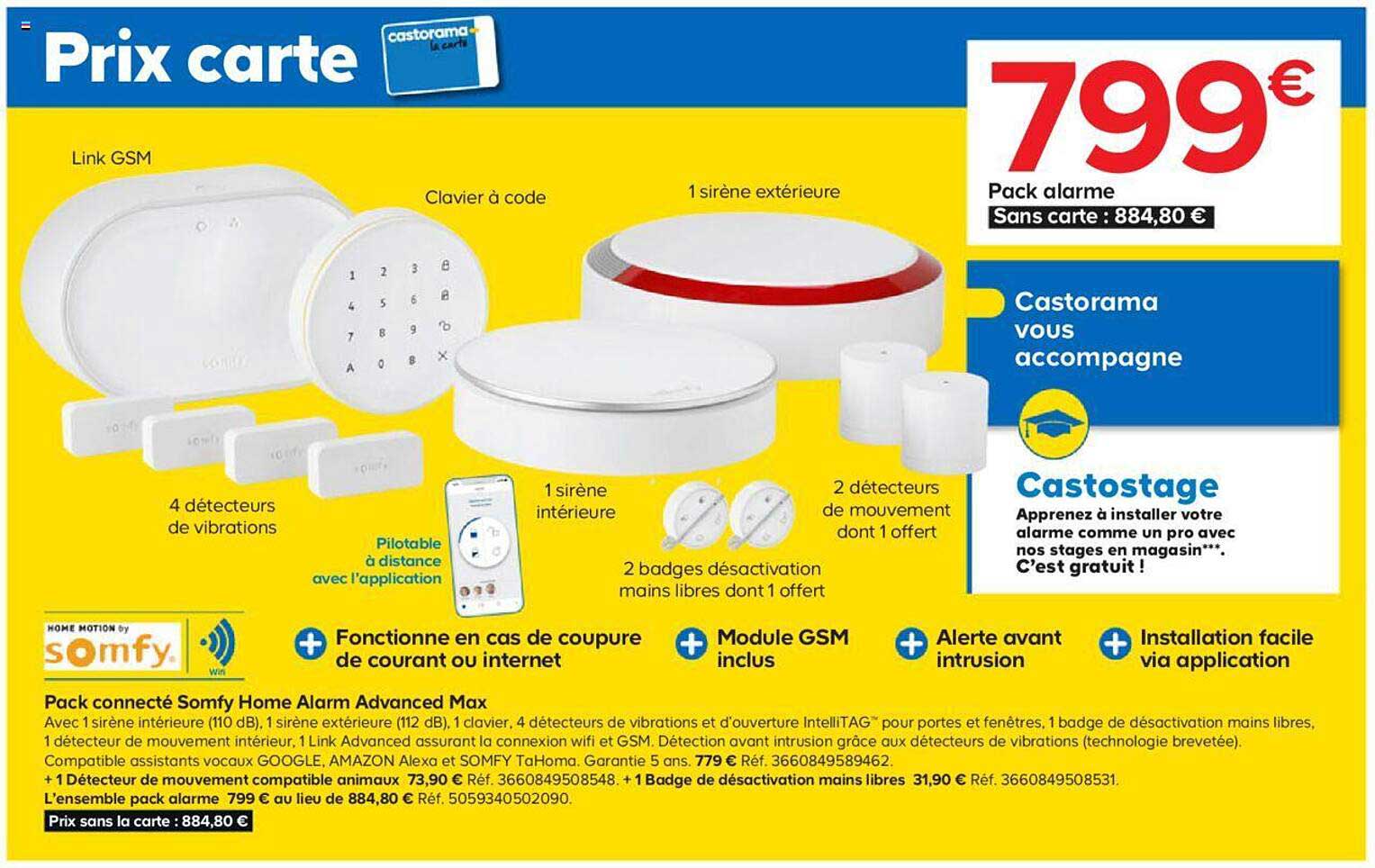 pack connecté somfy home alarm advanced max