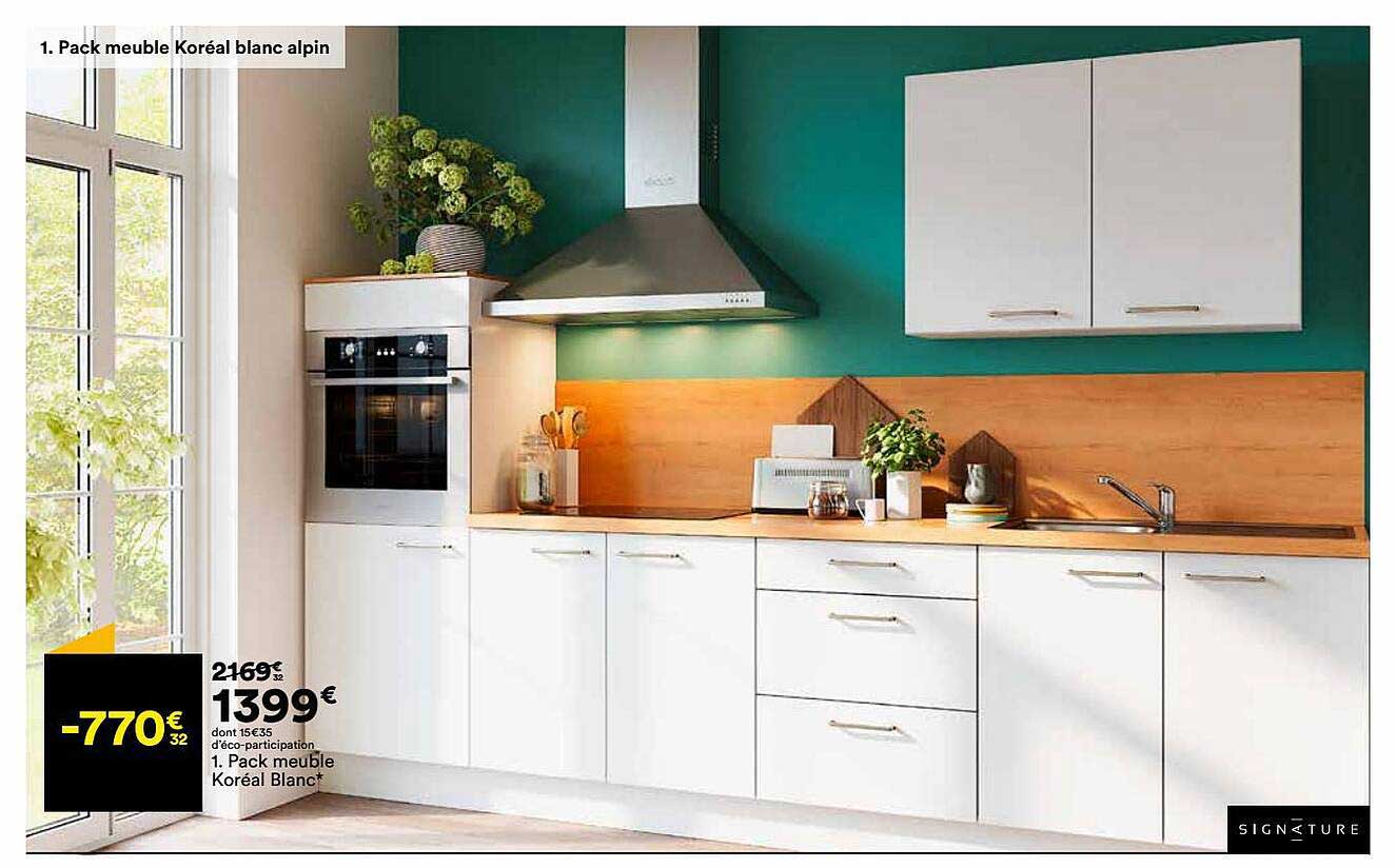 pack meuble koréal blanc