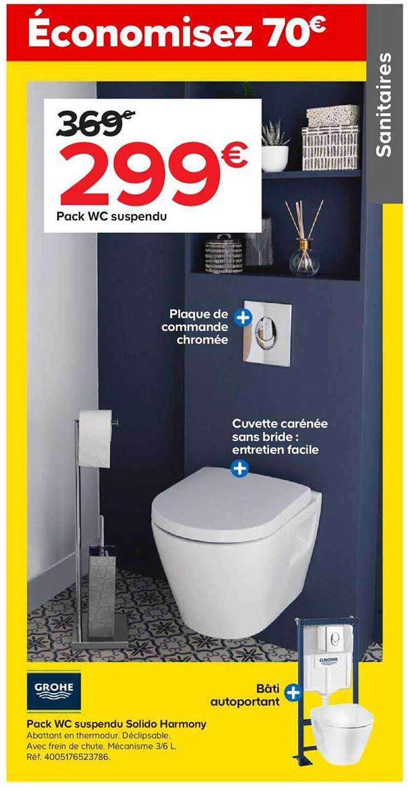 pack wc suspendu solido harmony grohe