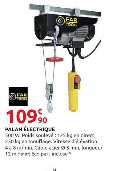 palan électrique far tools
