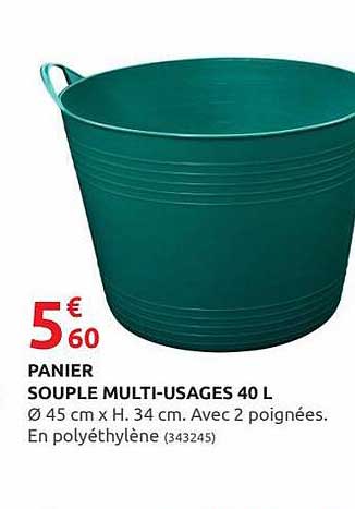 panier souple multi-usages 40l