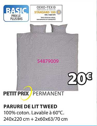 parure de lit tweed