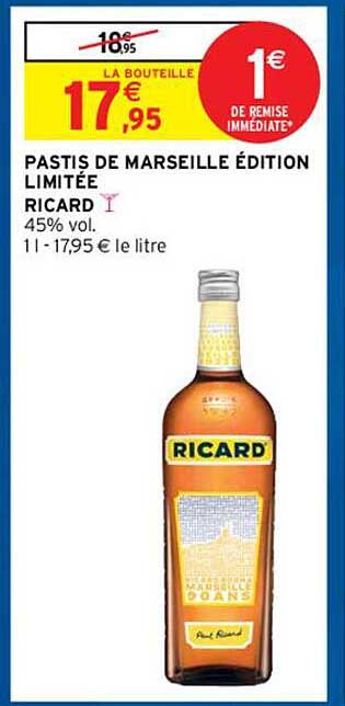 Pastis De Marseille édition Limitée Ricard