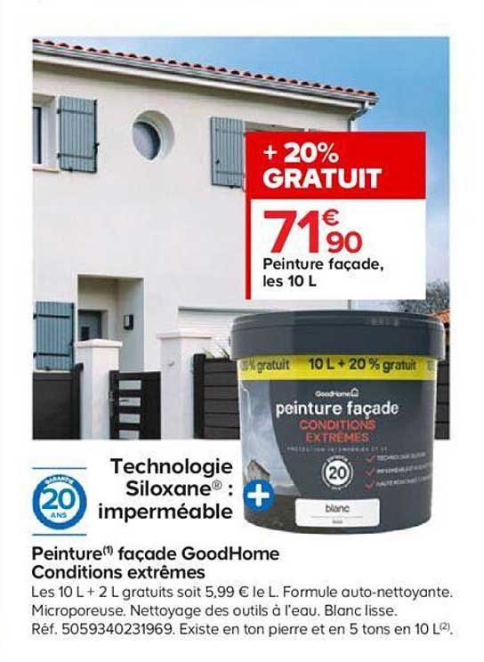 peinture façade goodHome conditions extrêmes