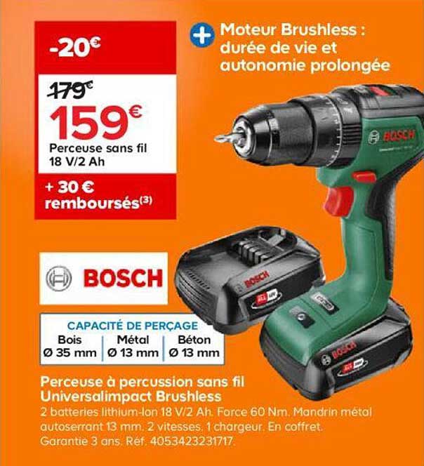 Perceuse à Percussion Sans Fil Universalimpact Brushless Bosch