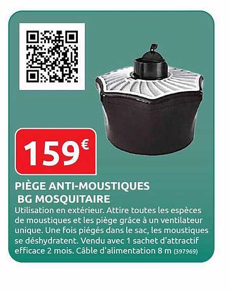 piège anti-moustiques bg mosquitaire