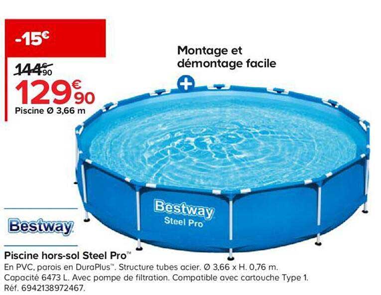 piscine hors-sol steel pro bestway