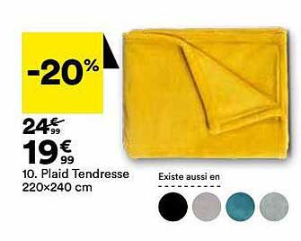 plaid tendresse 220 x 240 cm