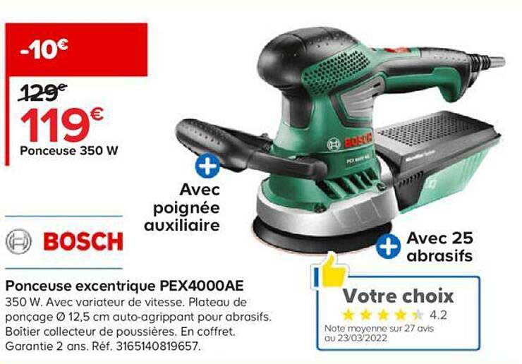 ponceuse excentrique pex4000ae bosch