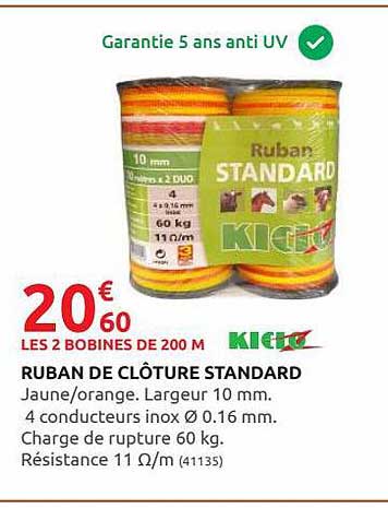 ruban de clôture standard kidoz