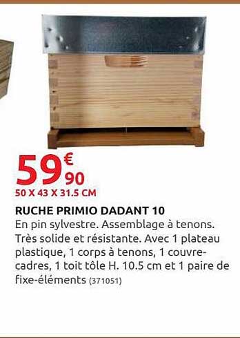 ruche primio dadant 10