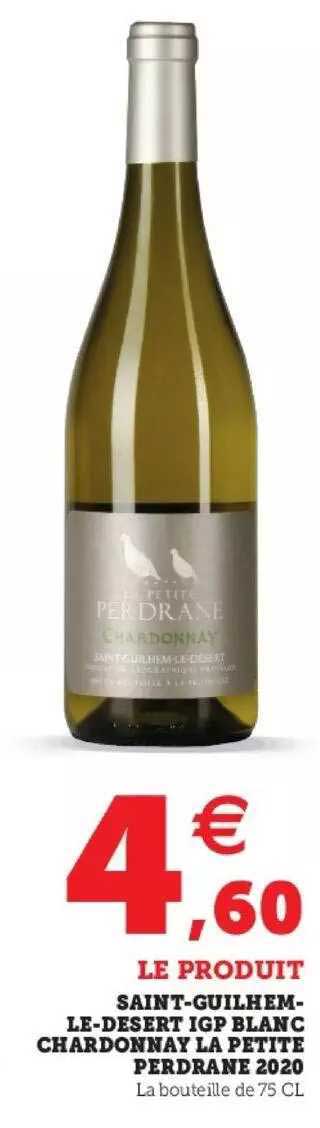 saint-guilhem-le-desert igp blanc chardonnay la petite perdrane 2020