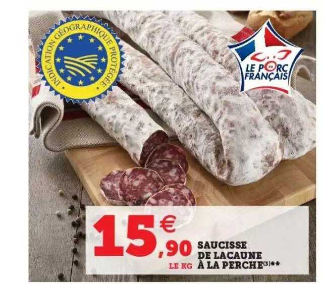 saucisse de lacaune à la perche