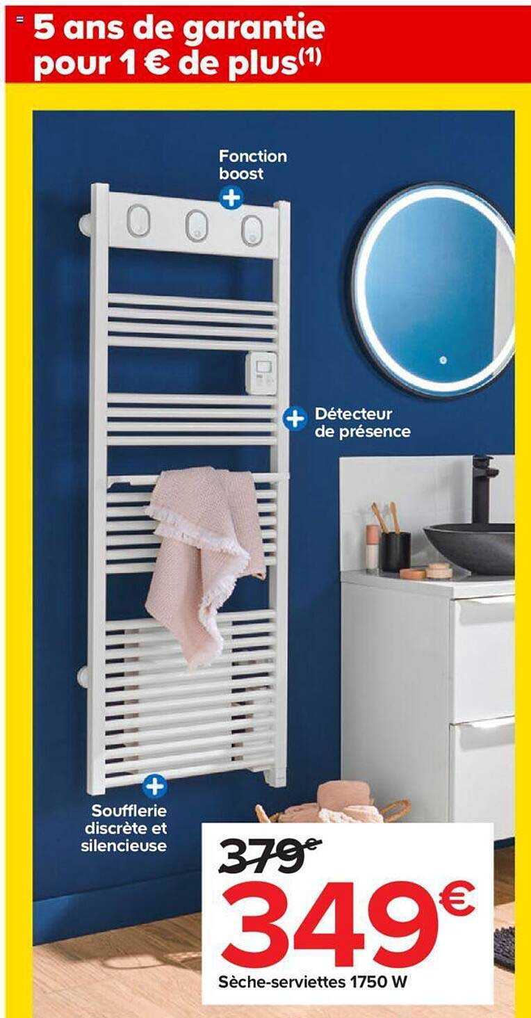 sèche-serviettes 1750 w