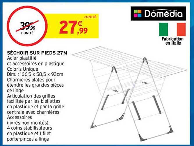 Séchoir Sur Pieds 27 M Domédia