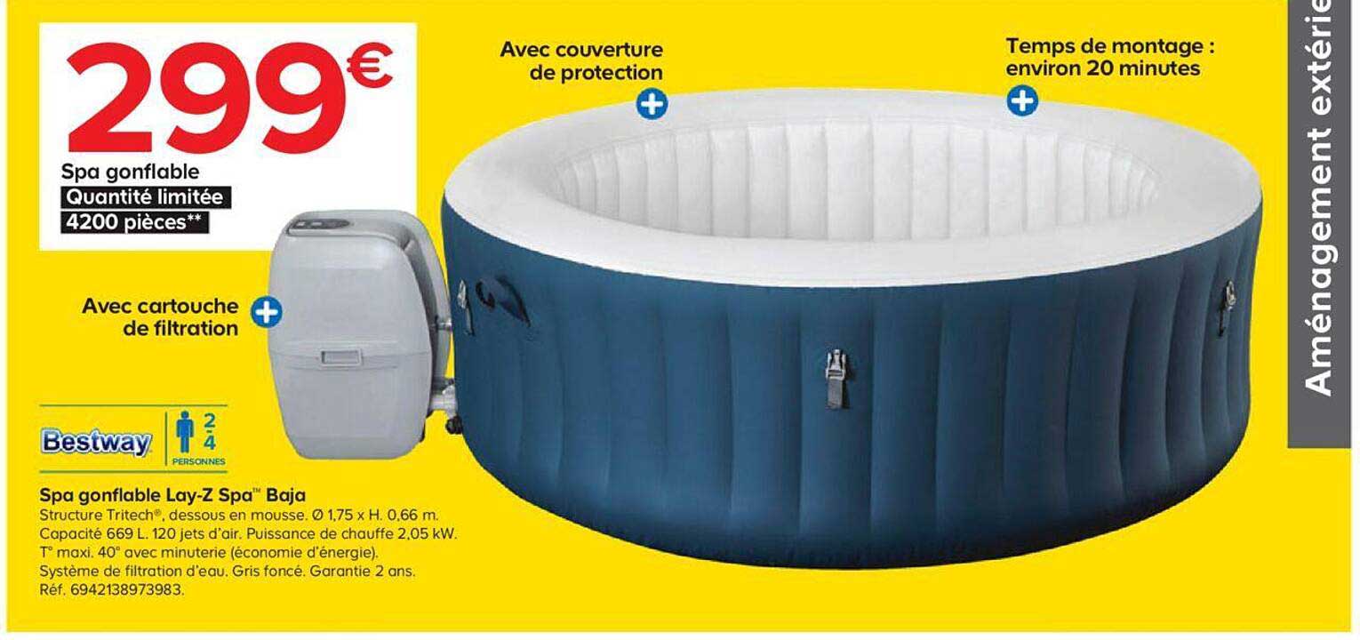 spa gonflable lay-z spa baja bestway
