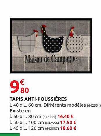 tapis anti-poussières