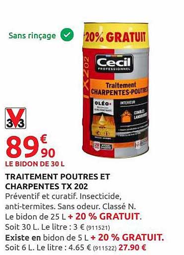 traitement poutres et charpentes tx 202 cecil