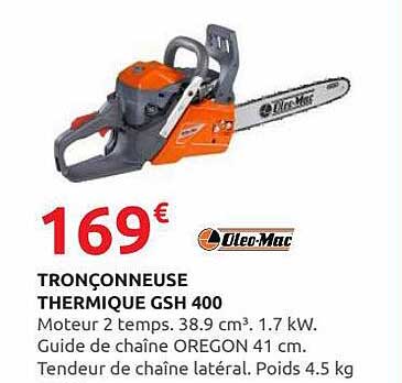 tronçonneuse thermique gsh 400 oleo-mac