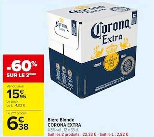 Bière Blonde Corona Extra