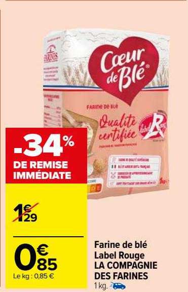 farine de blé label rouge la compagnie des farines