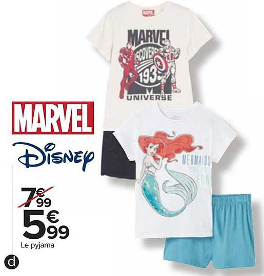Le Pyjama Marvel, Disney