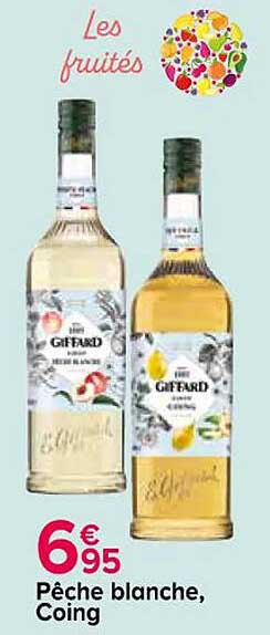 pêche blanche, coing