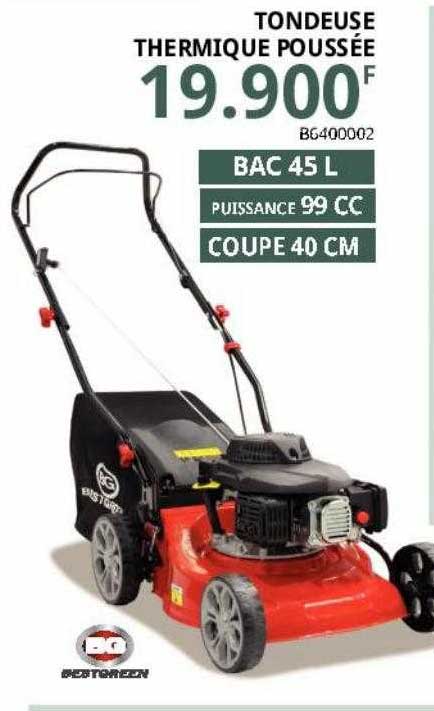 tondeuse thermique poussée