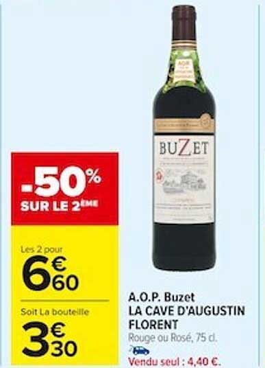 a.o.p. buzet la cave d'augustin florent