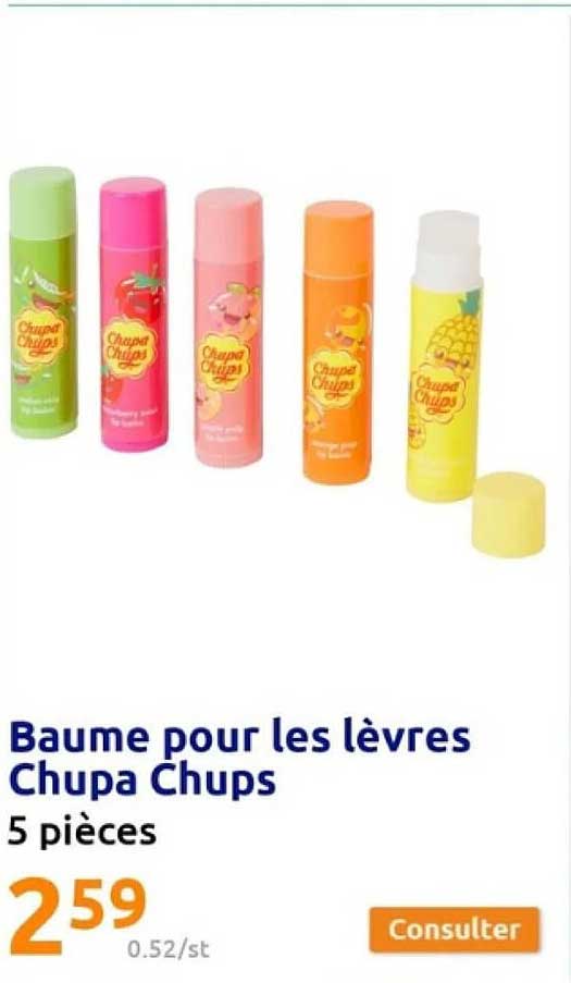 baume pour les lèvres chupa chups