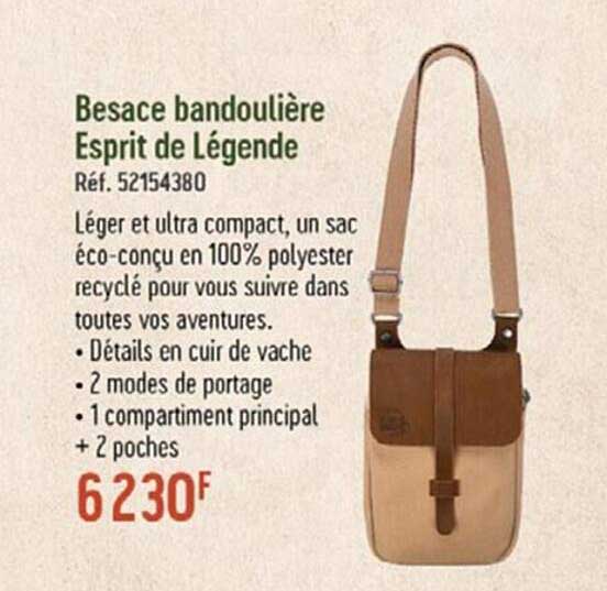 besace bandoulière esprit de légende