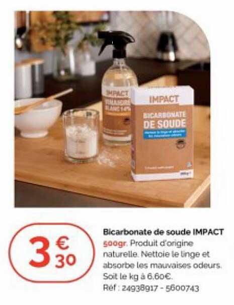 bicarbonate de soude impact