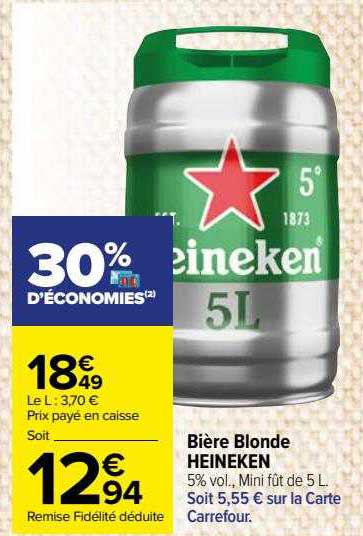 Bière Blonde Heineken