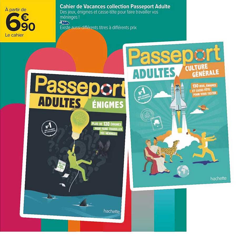 cahier de vacances collection passeport adulte