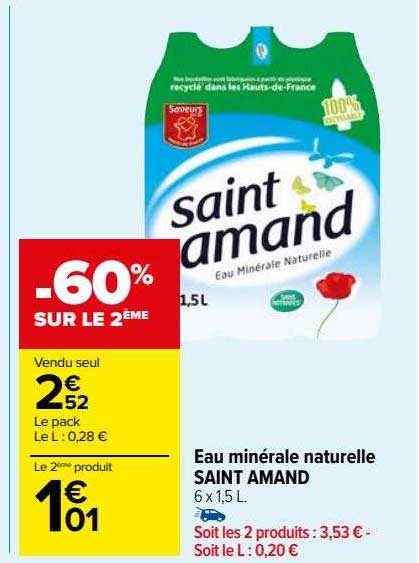 Eau Minérale Naturelle Saint Amand